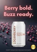 Loganberry - Hemp-Derived THC Beverage - 4 pack
