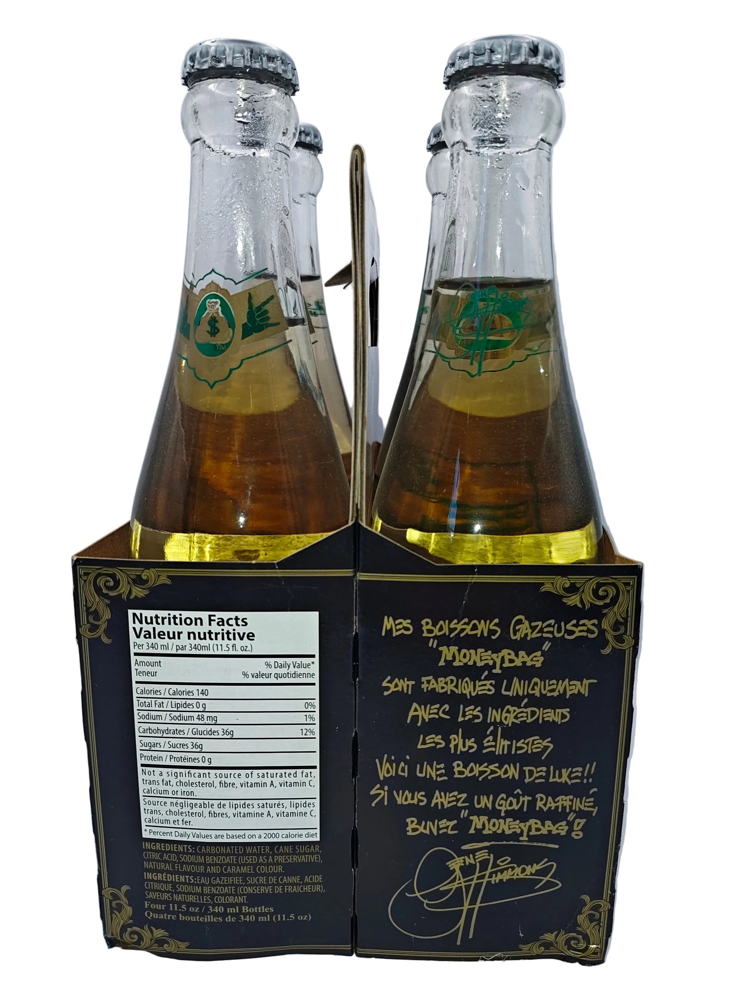 Moneybag Ginger Ale - Premium Craft Soda 4 Pack