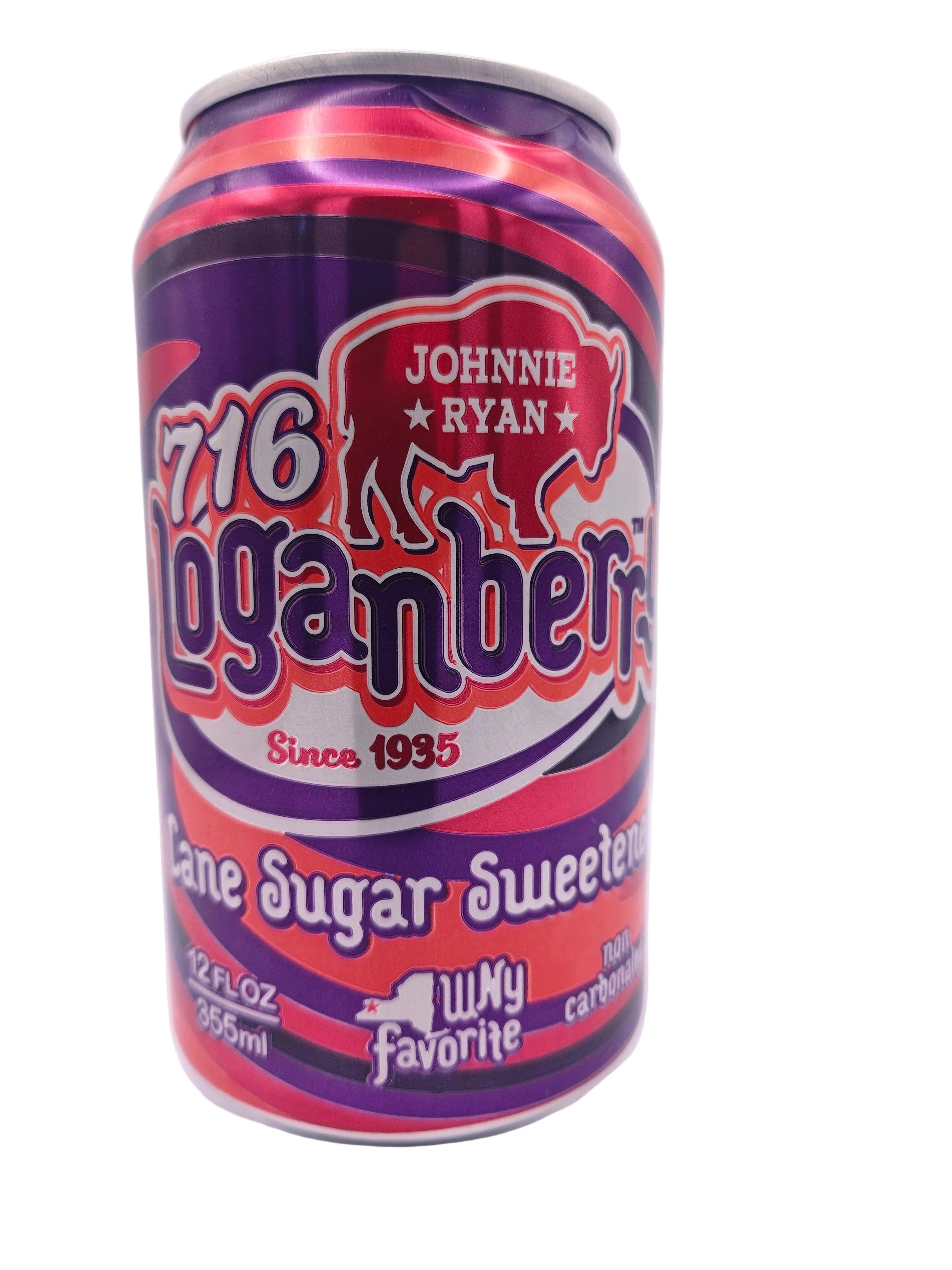 Johnnie Ryan 716 Loganberry - Cane Sugar Soda - 4 pack