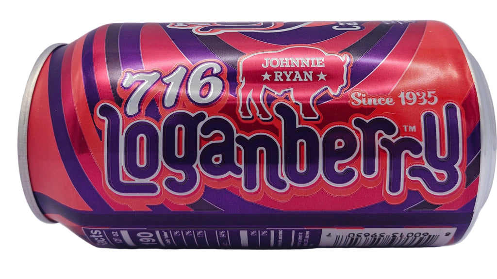 Johnnie Ryan 716 Loganberry - Cane Sugar Soda - 4 pack