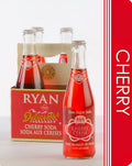 Johnnie Ryan Delicious Cherry Soda - Cane Sugar Soda 4 Pack