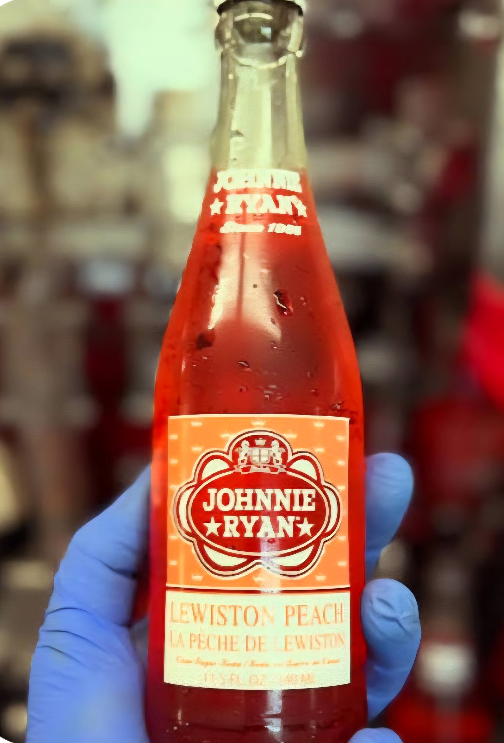 Johnnie Ryan Lewiston Peach - Cane Sugar Soda 4 Pack