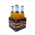 Moneybag Blood Orange premium craft soda 4-pack with elegant black and orange packaging