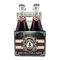 Moneybag Diet Cola premium craft soda 4-pack with elegant red, white, and black packaging